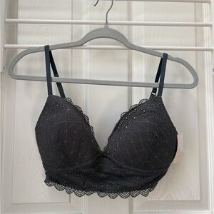 Candie's Elegant Black Lace Bra